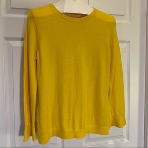 Talbots Yellow Crewneck Sweater w/ Lambs Wool LP